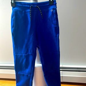 Gap Kids sweatpants. Reinforced knee. Vivid blue. Size large.